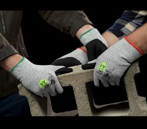 MAGID Griffin Gear ANSI A4 Sandy Nitrile Coated Work Gloves