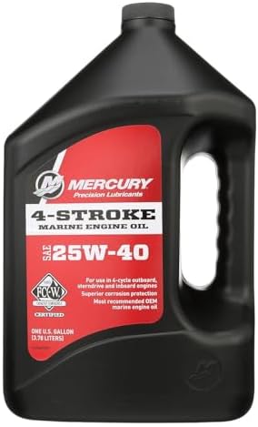 Mercury 25W-40 4-Stroke Marine Engine Oil, 1 Gallon - 8M0078628