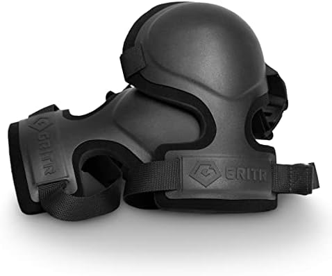 GRITR Tactical Knee Pads - Heavy Duty Professional Knee Protectors, Black