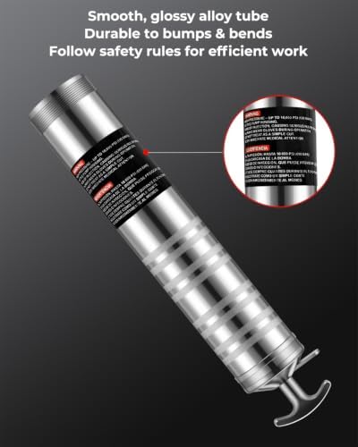 Grease Gun Replacement Tube is Compatible with Mil.Waukee.2646-20 2-SPD, 2446-21XC, 2446-20, Precision fit Threading, High-Density Iron Pipe, No Deformation, No Leakage
