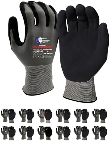 Quest Cut Resistant Work Gloves, ANSI A1, X-Large, Pack of 12