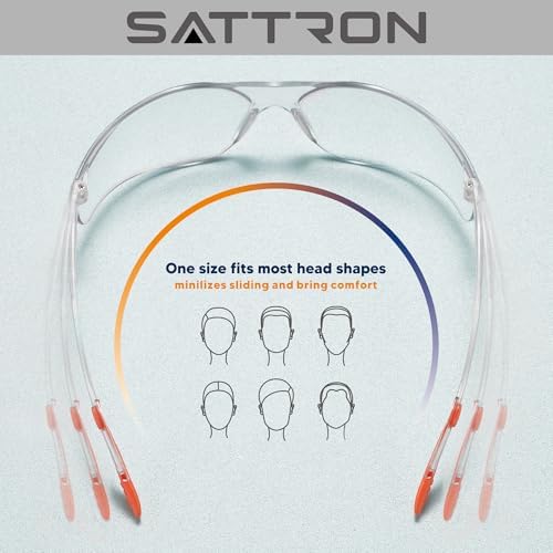 24 Pack Clear Safety Glasses, UV Protection Protective Eyewear for Men Women, ANSI Z87.1 Scratch & Impact Resistant Eye Protection, Ideal for Construction, Sports, Lab, Shooting
