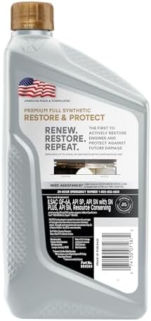 Valvoline Restore & Protect Full Synthetic 5W-30 Motor Oil 1 QT, Case of 6