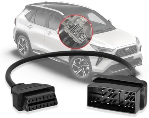 OBD Adapter for Toyota 22 Pin OBD1 to 16 Pin OBD2 Diagnostic Cable