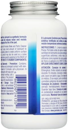 Permatex 24125-6PK Ceramic Extreme Brake Parts Lubricant, 8 oz. (Pack of 6)