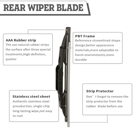 Rear Windshield Wiper Arm & Blade Assembly for GMC Acadia 2017-2023