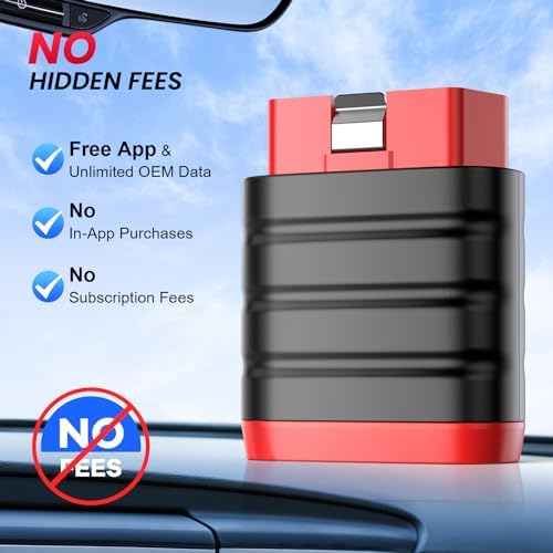 THINCAR Thinkdiag Mini Bluetooth OBD2 Scanner Diagnostic Tool, OE Full-System Car Scanner for iOS & Android, Check Engine Light Fault Code Reader & Scan Tool for All 1996 & Newer Vehicles, Free Update