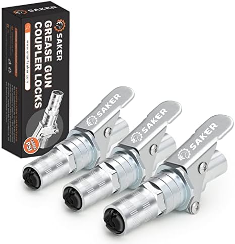 Saker Grease Gun Coupler-Upgrade to 14000 PSI(3 PCS)
