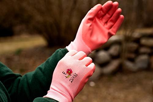 G & F Products Women's Gardening Gloves, Micro Foam Nitrile Coated Work Gloves for Gardening, Yard Work & Pruning