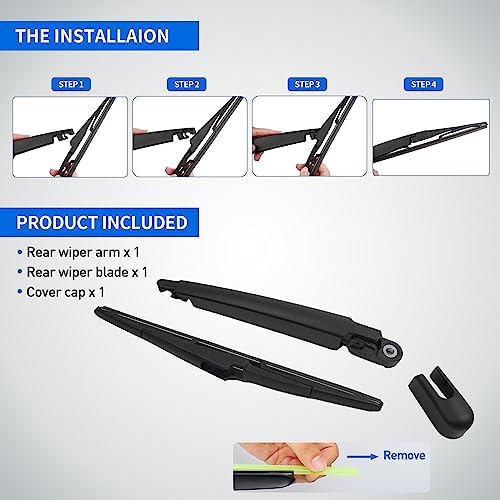 Rear windshield wiper blade arm set-Replacement for Kia Sorento 2016-2020