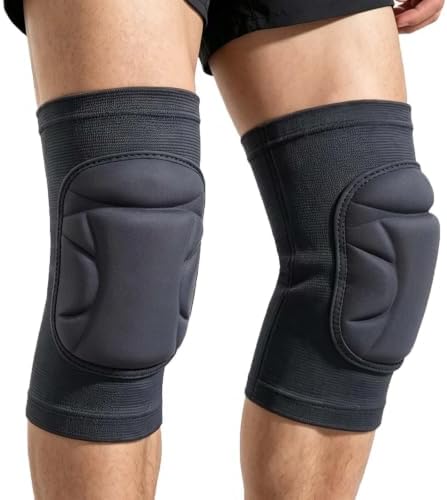 Knee Pads for Gardening Men Women, Thick Foam Kneeling Cushion, Black M
