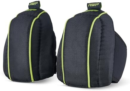 AWP Flooring Knee Pads, One Size, 1 Pair, Black