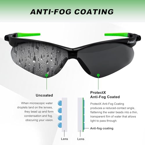 ProtectX Safety Glasses for Men & Women, Safety Sunglasses