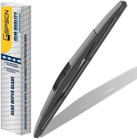 GSPSCN 12 Inch Rear Wiper Blade, OEM Quiet Streak-Free Rear Window Wiper