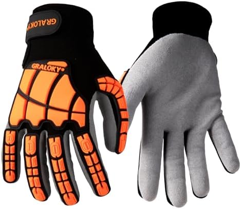 Safety Work Gloves for Men Women,Impact Work Gloves