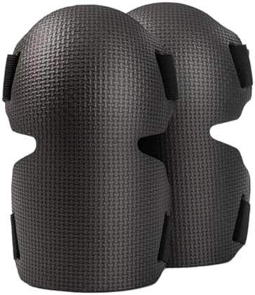 SUJAYU 2 Pack Gardening Knee Pads for Women, Soft Foam Knee Pads for Men Construction, Work Knee Pad for Women Men, Rodilleras Para Roofing Rodilleras Para Trabajo (Black)