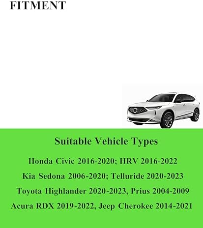 26"+18" Inch Wipers Fits Honda HRV 2016-2022 and Civic 2016-2020+More