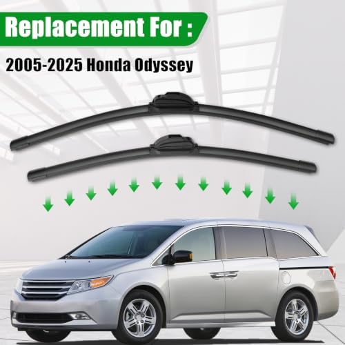 Windshield Wiper Blades compatible with 2005-2025 Honda Odyssey