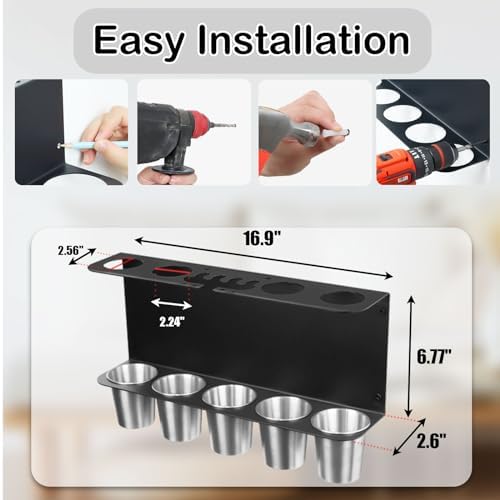 Grease Gun Holder, Wall Mount Grease Guns Storage Rack