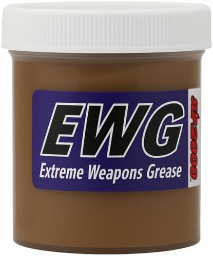 SLIP 2000 Extreme Weapons Grease (EWG), Reduces Friction and Wear, Grease Lube in Anti-Ware Package, Extreme Pressure Properties, No PTFE, 4 oz