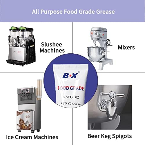Food Grade Grease Food Safe Machine Lubricant for Frozen Dessert Equipment, O-Ring Lubricants 1X4oz