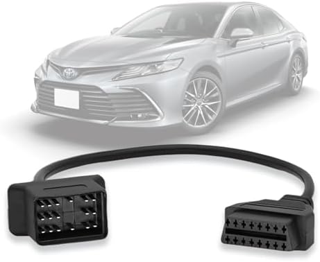 OBD2 Adapter Fit for Toyota 17 Pin OBD1 to 16 Pin OBD2 Diagnostic Cable