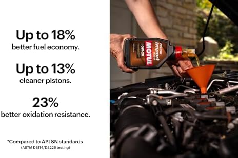 Motul Asian Import 5W20 Synthetic Oil | API SP, ILSAC GF-6A | Supports Fuel Efficiency and Long-Term Engine Protection | Compatible with Honda, Toyota, Nissan, Hyundai, Kia, Subaru | 1L
