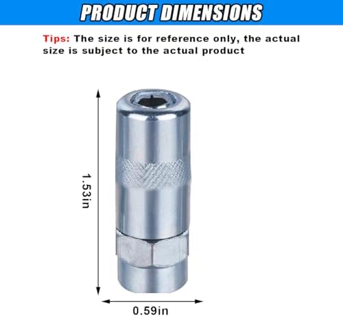 6PCS Car Grease Gun Nozzle Tip, 1/8" NPT Grease Gun Coupler Nozzle