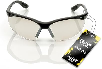 voltX CONSTRUCTOR Mirror Full Lens Reading Safety Glasses +1.0 Dioptre