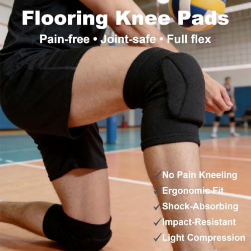 Wrestling Knee Pads for Adult, Flexible Lightweight, Black S, 1 Pair