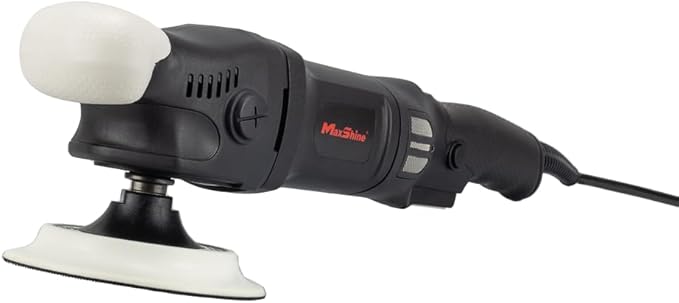 Maxshine 5" Dual Action & 5" Rotary Polisher Set – 15mm Long Throw, 1000W Power, 5″ Backing Plate, Variable Speed – Professional Auto Detailing Tool for Paint Restoration
