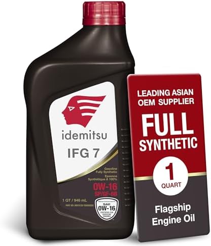 Idemitsu IFG7 0W-16 SP/GF-6B Full Synthetic Motor Oil – 1 Quart