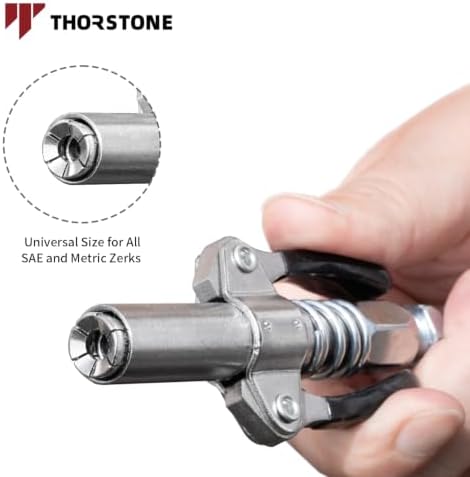 Thorstone 7000PSI Heavy Duty Pistol Grip Grease Gun Kit, 2PCS