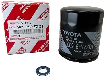 GENUINE OEM Oil Filter 90915-YZZD1 with apsg Plug Oil Drain Gasket 90430-12031 | 3 PACK | Compatible with TOYOTA 4Runner Avalon Camry Supra T100 Tacoma | ES300 GS300 RX300 Others (90915-YZZG2)