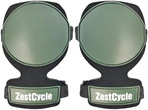 Tactical Knee Pads for Work, Hunting, Construction, Gardening, Paintball w/Foam Padding, Hard Shell & Adjustable Straps (Green)