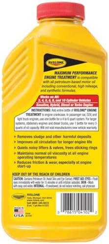 Rislone 4102 Xtreme LUBE® Maximum Performance Engine Treatment, 16.9 oz, 5-Pack