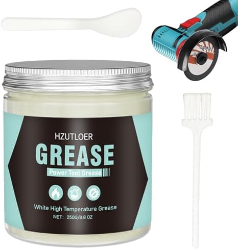 250g White Lubricating Grease,High Temperature Grease,Noise Reduction,Rustproof & Long-Lasting for Power Tool,Auto Wheel Bearings,Industrial Mechanical Components