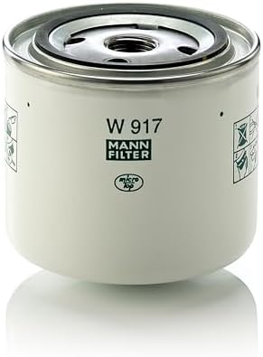 Mann Filter W 917 Spin-On Oil Filter Replacement Compatible With Volvo 240 (1990-1993), 242 (1980-1984), 740 (1985-1992), 850 (1993-1997), S70 (1998-1999), V70 (1998-2002) & More