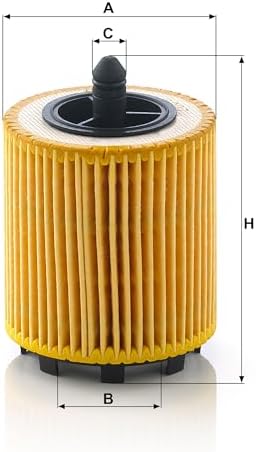 Mann Filter HU 6007 x Cartridge Oil Filter Replacement Compatible With SAAB 9-3 (2006-2012), 9-3 Aero (2011-2012), 9-3X (2011-2012), 9-5 (2011-2012), BUICK Regal (2017), Verano (2017)