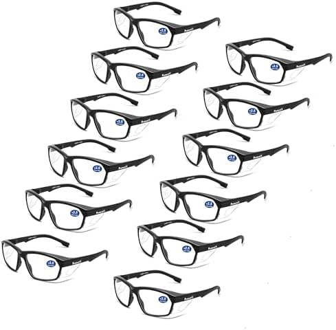ProtectX Classic Safety Glasses, Anti-Fog Scratch Resistant Lenses