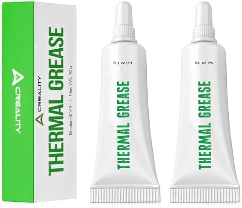 Creality 3D Printer Thermal Grease, 350°C High-Temperature Resistant Paste, Excellent Thermal Conductivity, Non-Conductive, for 3D Printer Hotend/Nozzle, Suitable for All FDM 3D Printer (2 Pack)