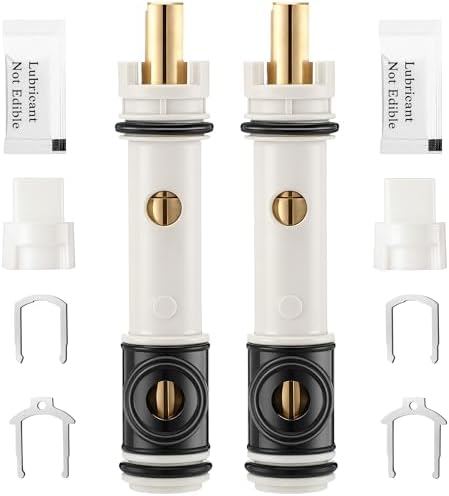 2 Pack Shower Cartridge Compatible with Moen 1225 1225B, Plastic