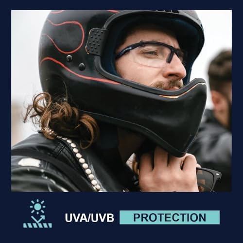 Bifocal Safety Glasses - Safety Lenses with Readers for Healthcare, Woodworkers, Motorcyclists, Workshop - Ansi Z87+
