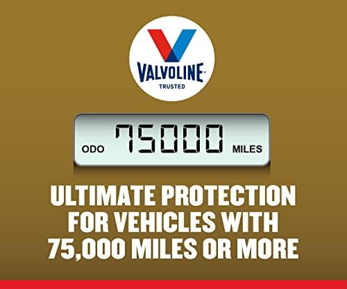 Valvoline Extended Protection High Mileage with Ultra MaxLife Technology 5W-30 Full Synthetic Motor Oil 5 QT (Pack of 2)