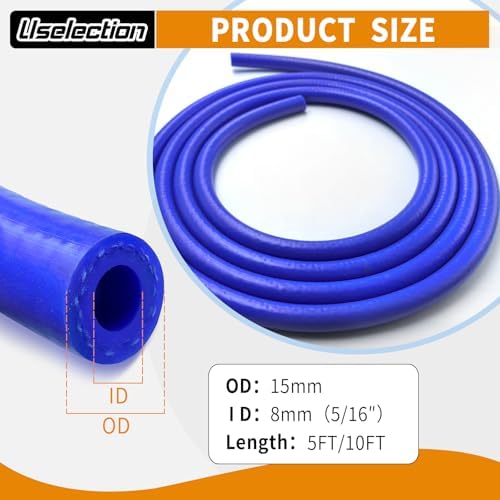 5/16" ID-10Ft Heater Hose Silicone Coolant Radiator Enhanced Double