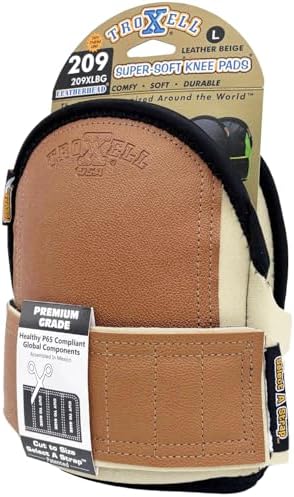 TROXELL USA SuperSoft Leatherhead Kneepads - (Large Size / Bagged in Pairs)