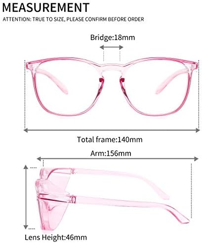 Alsenor Safety Glasses Anti Fog Goggles Protective Eyewear Blue Light Blocking Anti Dust UV Protection Glasses For Men Women (Purple)