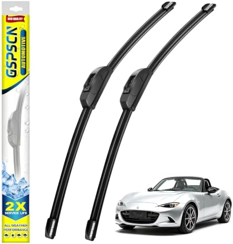 GSPSCN Windshield Wiper Blades for Mazda MX5 MX-5 Miata 2016-2026 (2 Pack)