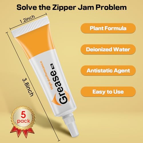 5 Pack Zipper Lubricant for Metal and Plastic