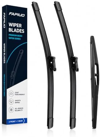 24"+19"+10" Front and Rear Windshield Wiper Blades Replacement for Honda CR-V 2023-2025, 19mm Push Button (Set of 3)